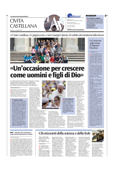 Avvenire - pagina diocesana del 05/06/2016